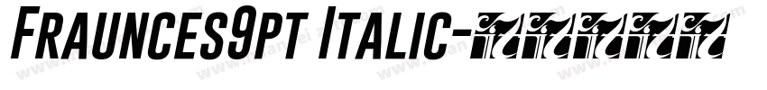Fraunces9pt Italic字体转换
